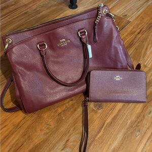 Mia Satchel and Matching Wristlet/Wallet